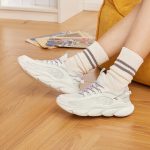 361° sports shoes women's spring and summer swan shoes mesh breathable retro thin bottom casual shoes 682526763-1 - Image 3