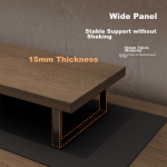 ATSCORE monitor heightening stand computer stand heightening stand monitor stand desktop computer desk stand notebook stand desktop base walnut brown - Image 7