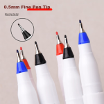 Deli 0.7mm mechanical pencil set (3 automatic pens 60 HB lead cores) with eraser for primary school students to practice calligraphy for exams 33157 white - Image 5