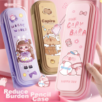 A ruler set surveying and mapping set stationery high value Sanrio multi-function drawing 15cm transparent ruler primary school students thickened not easy to break big ear dog 2676