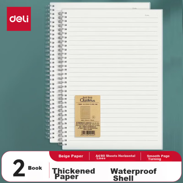 Deli 10 books 16K/20 sheets of blank letter paper letter paper notebook letterhead paper draft paper homework book 3433-6