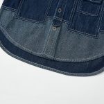 ASK JUNIOR Boys Jacket 2025 Spring Medium and Large Children's Denim Jacket Children's Contrast Color Jacket Trendy Blue 160 - Image 7