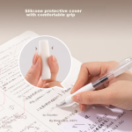 Deli quick-drying gel pen set high-value fluorescent pen gel pen straight liquid pen ST head student brushing question white pen set 6 pieces/box 33867 - Image 4