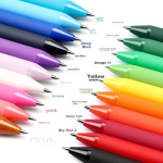 Snow White PVN-159 direct liquid ballpoint pen quick-drying color neutral pen teacher correction red pen signature pen set 0.38mm red 12 pieces/box - Image 3