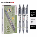 Deli large capacity full needle tube neutral pen signature pen refill pen body integrated 0.5mm black 12 pieces/box DL-A116 student supplies - Image 2