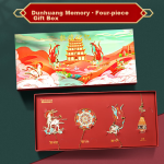 Licao Dunhuang Cultural and Creative Bookmark Souvenir Chinese Style Birthday Gift Bookmark High-end Light Luxury National Tide Museum Souvenir Bookmark Gift Box Set Metal 4 Bookmarks + Gift Box - Image 7
