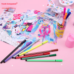 Juvenile companion X Shengli fast folder 20 pieces A4 transparent pull rod folder folder pull rod clip water drop clip data book resume prenatal examination report storage clip paper test paper clip 10mm - Image 6