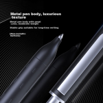 Deli (deli) Hu Ge's same style smooth and smooth push neutral pen black ink color high-quality texture ballpoint pen signature pen 1.0mm bullet head 1 piece/box A9-10 - Image 2