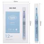 Deli S01 gel pen signature pen 0.5mm bullet classic office press pen water pen S01 upgraded large capacity long battery life black 12 pieces/box 33388S - Image 4