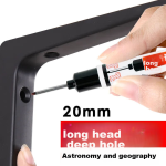 Jin Wannian marker pen large double-headed oily signature pen marker pen logistics black large-head pen (10 pieces) K-0918-001 - Image 2