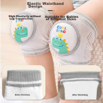 9i9 baby knee pads summer anti-fall crawling baby toddler elbow knee pads mesh 2 pairs A31 dinosaur - Image 5