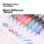 Deli oil-based marker pen quick-drying and not easy to fade logistics home express signature office marker pen student stationery 10 pieces/box S557 white - Image 3