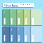 [Essential for school] Platinum Beauty English Book A5 Thickened Soft Cover Notebook Junior and Senior High School Students English Book Four-line Three-grid Workbook Classroom Exercise Book A5 Gray Blue - Image 3